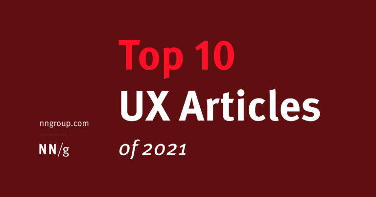 Los 10 mejores artículos de UX de 2021