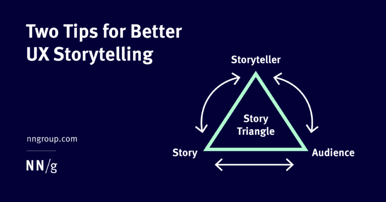 Dos consejos para una mejor narración de UX