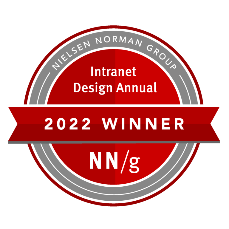 Ganadores anuales de diseño de intranet 2022
